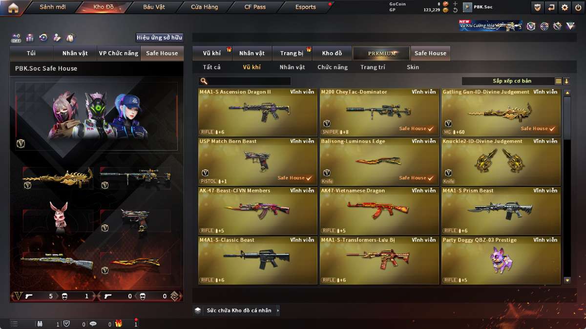 shop acc cf uy tin gia re